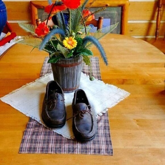 Eastland‎ Brown Leather Slip-on Tasseled Sz. 8D Loafers - Picture 1 of 8